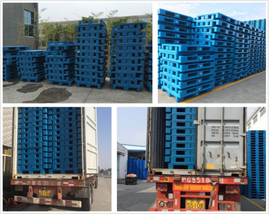 Packaging and Shipping Durable HDPE Euro Plastic Pallet 1200x800mm with Anti-Slip