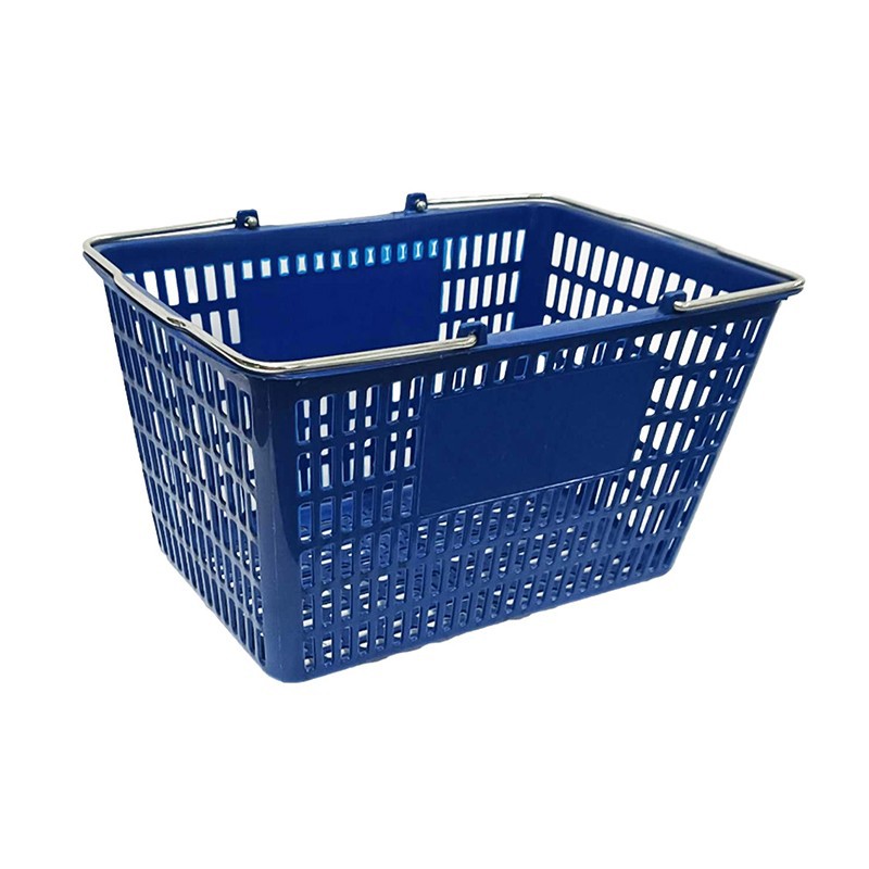 Durable Plastic Shopping Baskets with Handles for Retail image 4