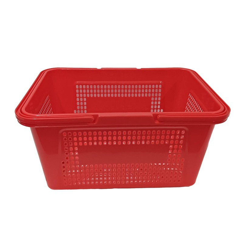 Durable Plastic Shopping Baskets with Handles for Retail image 5