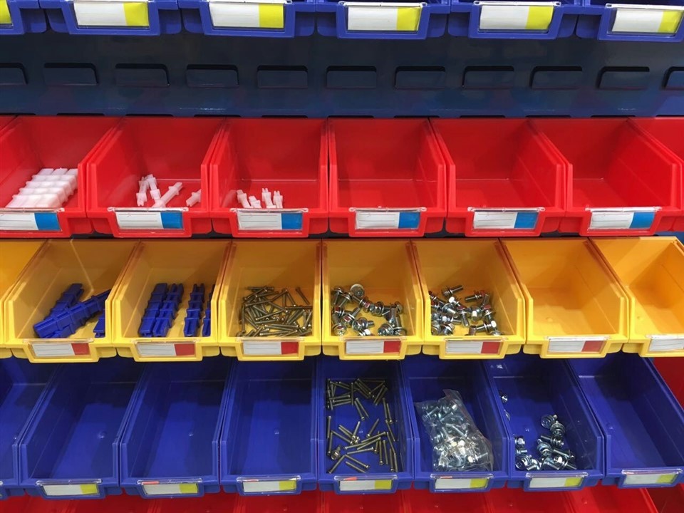 Durable Plastic Pegboard Bins for Slotted Pegboards image 3