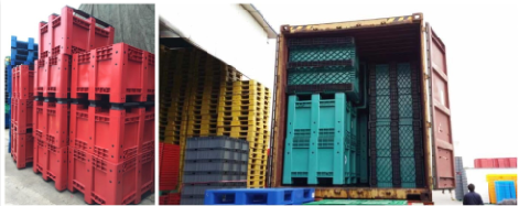 Heavy Duty HDPE Plastic Pallet Boxes & Bulk Containers