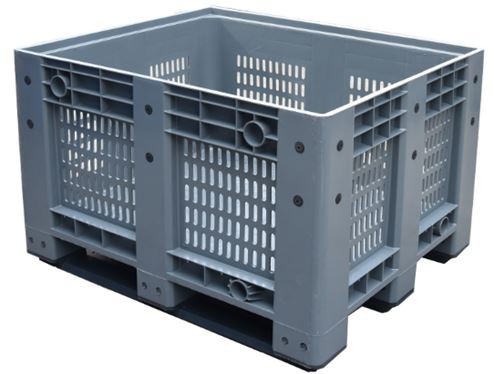 Durable Perforated Plastic Pallet Box for Logistics & Storage