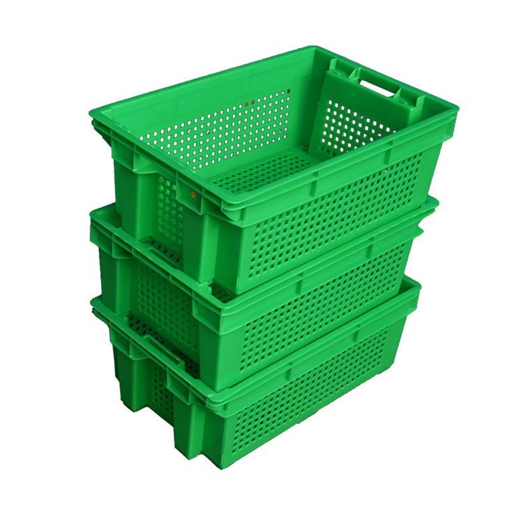 Durable Stackable HDPE Plastic Crates for Vegetables image 3