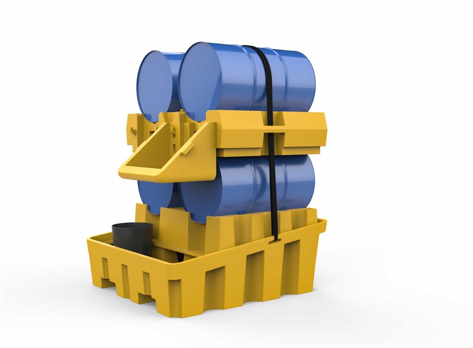 Durable HDPE Stackable Bunded Drum Dispensing Rack image 2