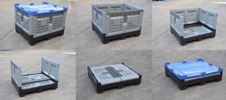 Virgin HDPE Vented Plastic Pallet Bin Durable Virgin HDPE Vented Plastic Pallet Bin for Industrial Use