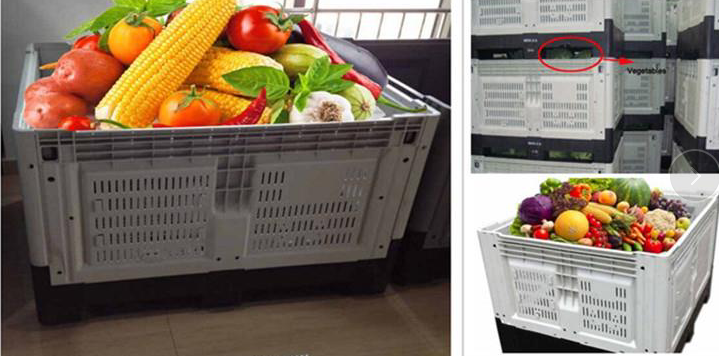 Plastic Pallet Bin in Use Durable Virgin HDPE Vented Plastic Pallet Bin for Industrial Use