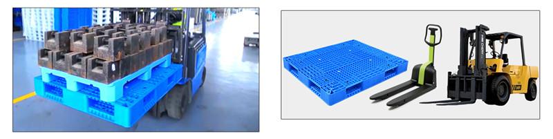 Heavy-Duty Stackable Reversible Plastic Pallet HDPE