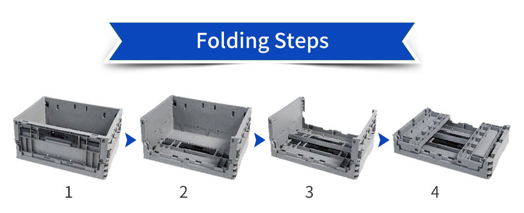 Premium HDPE Folding Logistics Box - Space-Saving & Durable