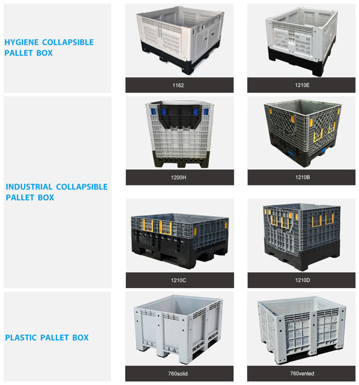 Additional Plastic Products Durable HDPE Stackable 1200x1000 Plastic Bulk Container
