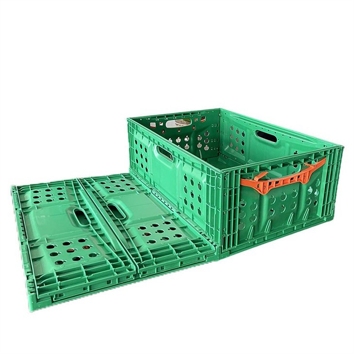 Durable HDPE Foldable Plastic Crates for Stackable Storage image 4