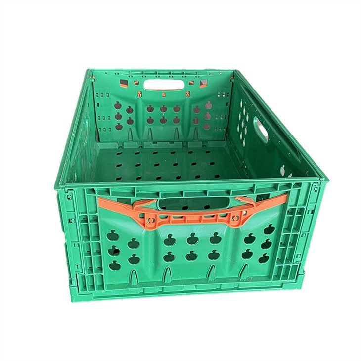 Durable HDPE Foldable Plastic Crates for Stackable Storage