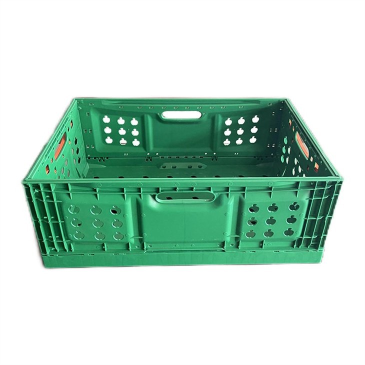 Durable HDPE Foldable Plastic Crates for Stackable Storage image 2