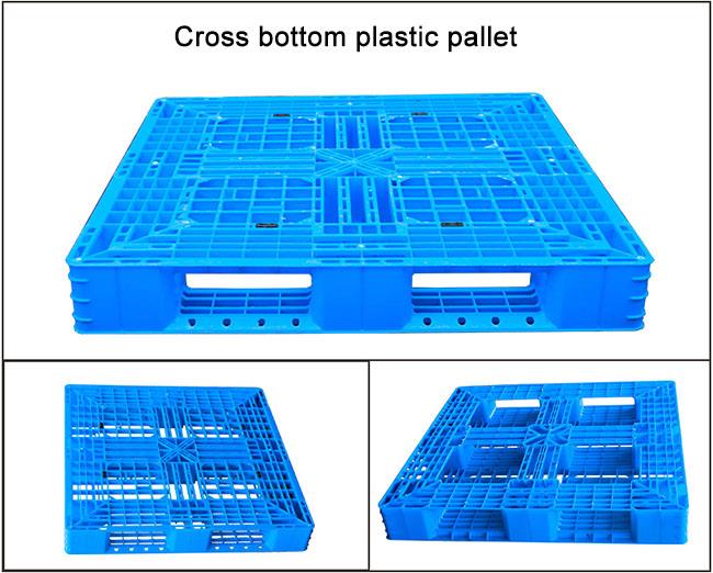 Plastic Pallet Certification HDPE 4-Ton Stackable Plastic Pallet with Perimeter Base