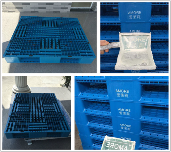 Warehouse Plastic Pallet Reversible Stackable HDPE Plastic Pallet for Warehouse Storage