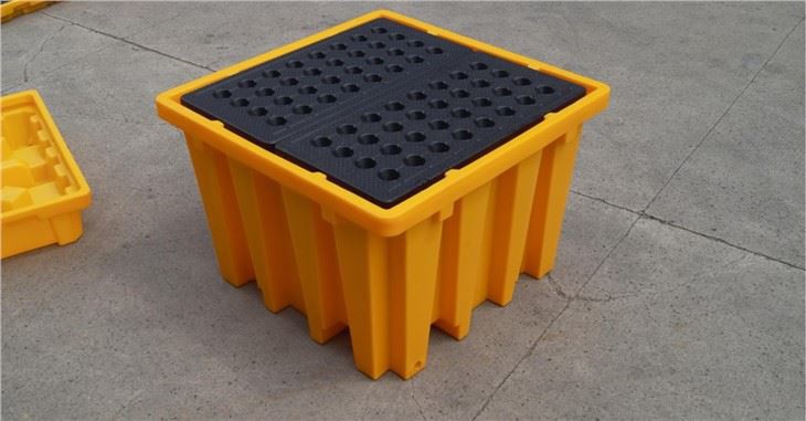 Durable HDPE Single IBC Bunded Spill Pallet for Hazardous Storage image 3