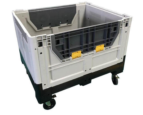 HDPE Foldable Plastic Pallet Container with Wheels & Lids