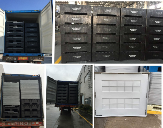 Heavy Duty Foldable Plastic Pallet Container HDPE Stackable