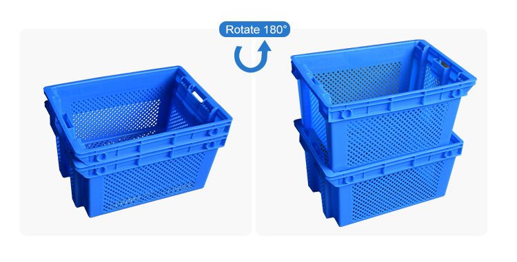 Durable HDPE Crates - Image 3 Durable Stackable HDPE Plastic Crates for Fresh Produce