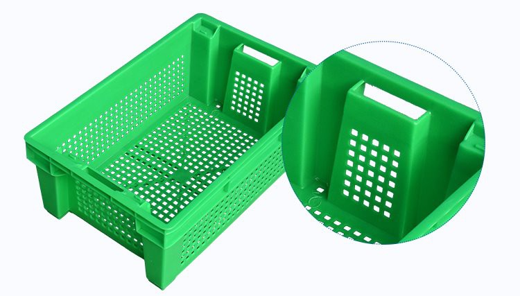 Easy to Clean Plastic Crates - Image 4 Durable Stackable HDPE Plastic Crates for Fresh Produce