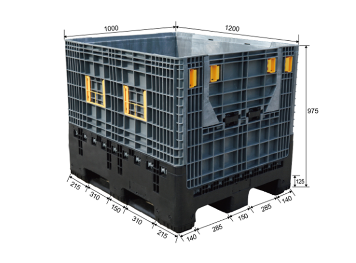Large HDPE Folding Plastic Pallet for Bulk Shipping