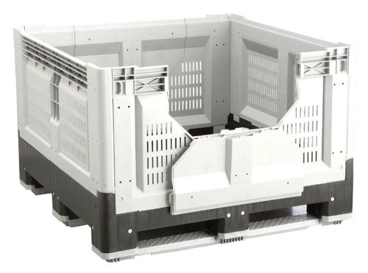 Durable Folding Plastic Pallet Bin - HDPE Stackable Container