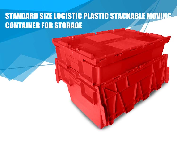 Durable Stackable Box Durable Stackable HDPE Plastic Moving Box for Storage