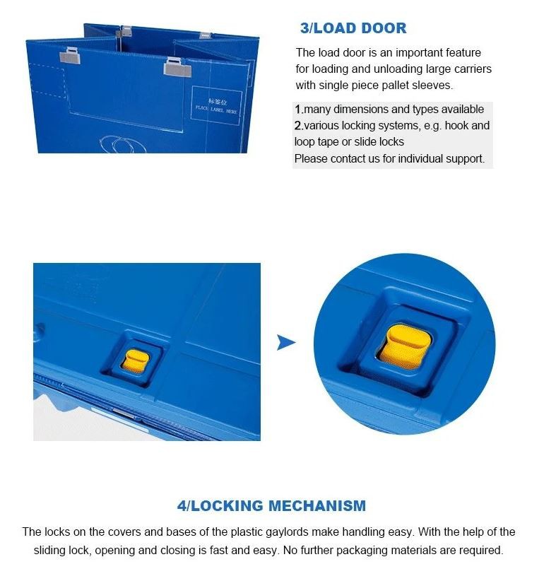 Foldable Plastic Pallet with Honeycomb Coaming – Durable & Stackable