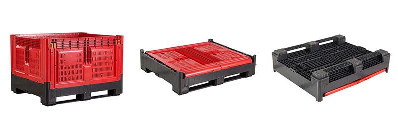Durable Vented HDPE Plastic Mega Bins for Logistics