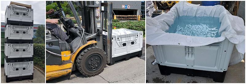 Durable Vented HDPE Plastic Mega Bins for Logistics