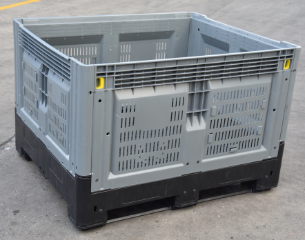 HDPE collapsible storage crate Heavy-Duty HDPE Collapsible Plastic Storage Crate for Logistics