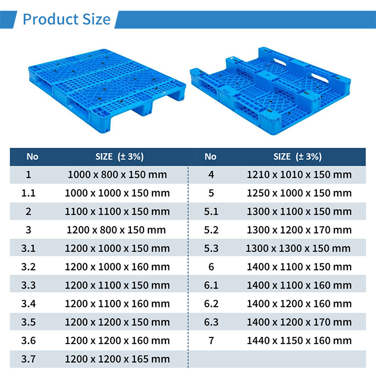 Heavy Duty 1500x1300mm Steel Reinforced Plastic Pallet