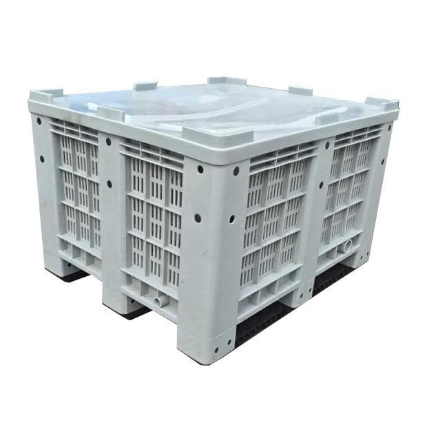 Durable HDPE Vented Plastic Pallet Bin for Logistics image 3