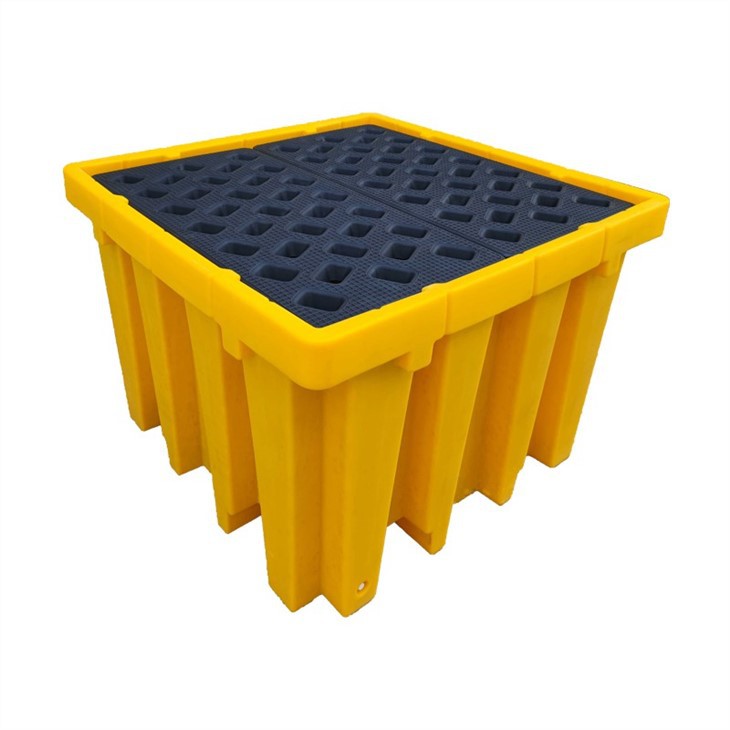 Durable HDPE IBC Poly Pallet - Stackable, Chemically Resistant Plastic Solution image 2