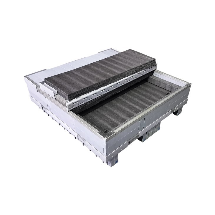 Heavy-Duty Foldable HDPE Industrial Storage Box for Logistics