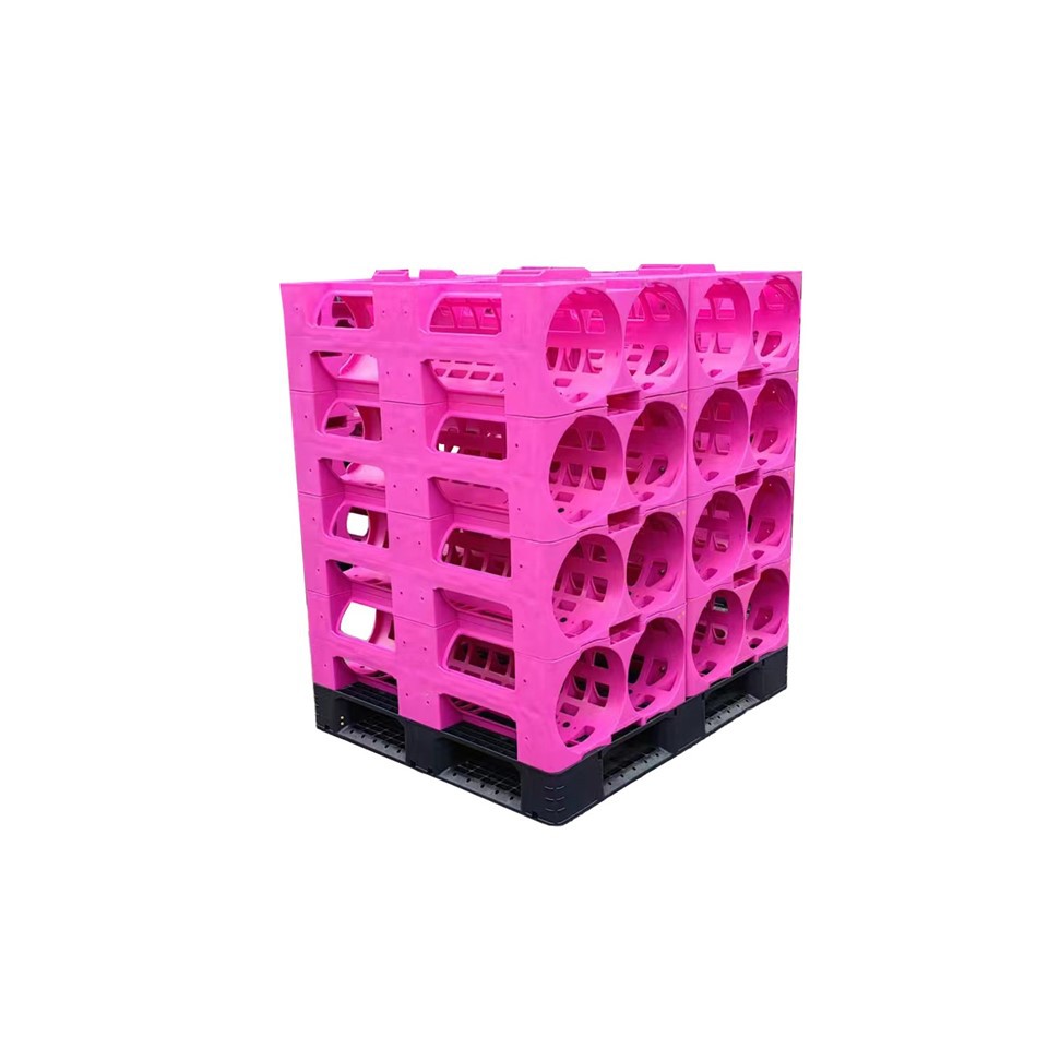 Heavy-Duty 5-Gallon Water Bottle Storage Racks - Stackable HDPE Organizer image 3