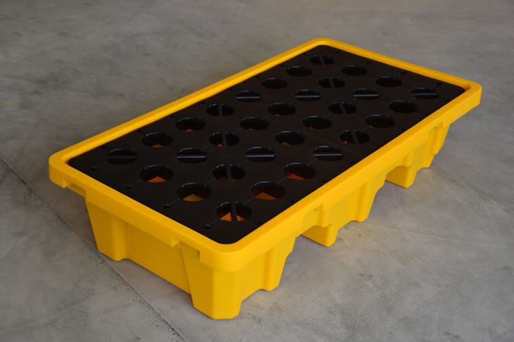 Durable 1300x660x300mm HDPE Stackable Spill Pallet