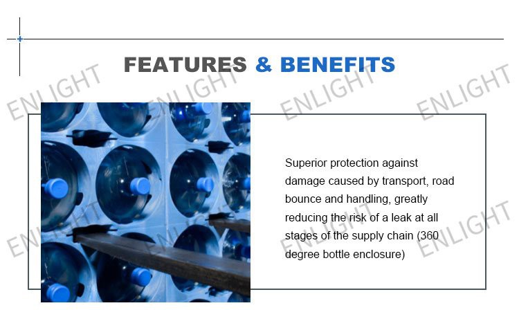Durable HDPE Stackable Water Rack for 5-Gallon Bottles