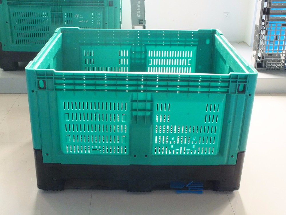 Durable Folding Plastic Pallet Box for Bulk Storage