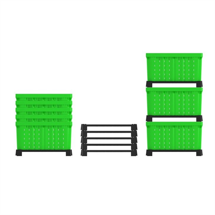 Durable HDPE Stackable & Nestable Plastic Pallet Bin image 4
