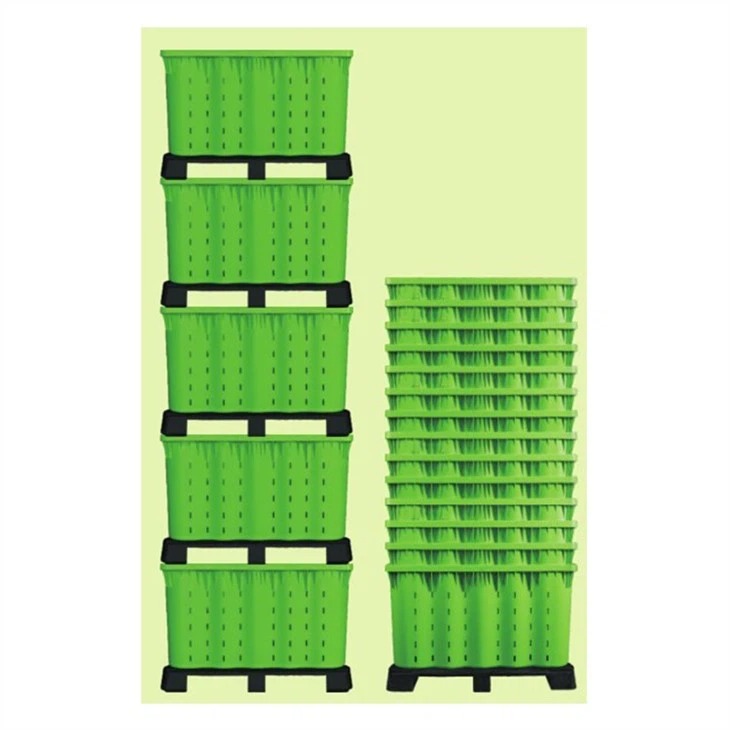 Durable HDPE Stackable & Nestable Plastic Pallet Bin image 3