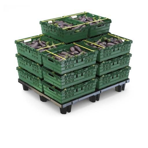 HDPE Perforated Bale Arm Plastic Crate for Logistics image 3