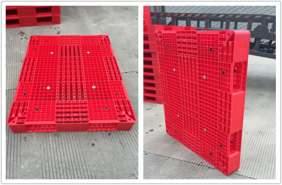 Plastic Pallet in Use Durable Stackable HDPE Plastic Pallet for Flour Bags