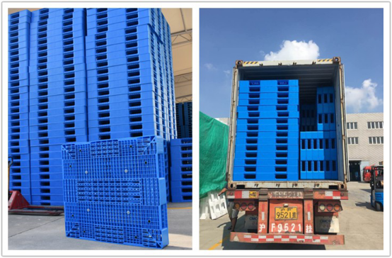 Bulk Container Loading Durable Stackable HDPE Plastic Pallet for Flour Bags