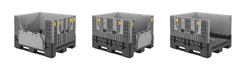 HDPE Foldable Bulk Container for Automotive Logistics