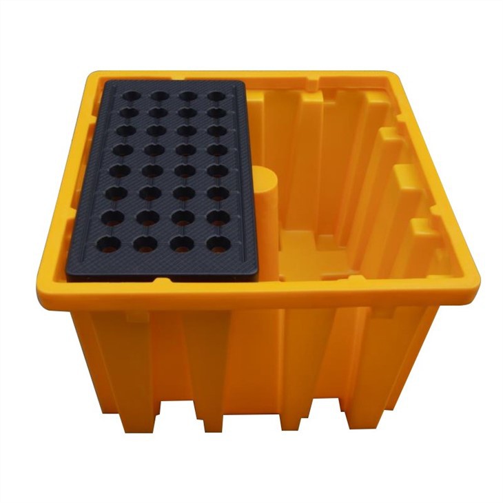 HDPE Spill Containment Pallet for Drums with Drain - Durable & Stackable image 2