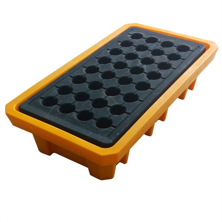 HDPE Spill Containment Pallet for Drums with Drain - Durable & Stackable
