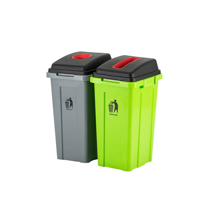Durable HDPE Stackable Double Cans for Waste Sorting