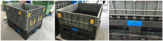 Heavy-Duty Folding Plastic Pallet Box for Auto Industry