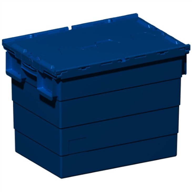 Durable Stackable HDPE Plastic Shipping Storage Totes image 3