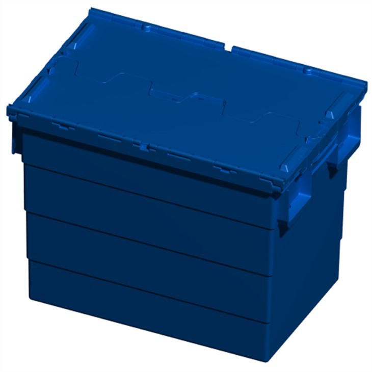 Durable Stackable HDPE Plastic Shipping Storage Totes